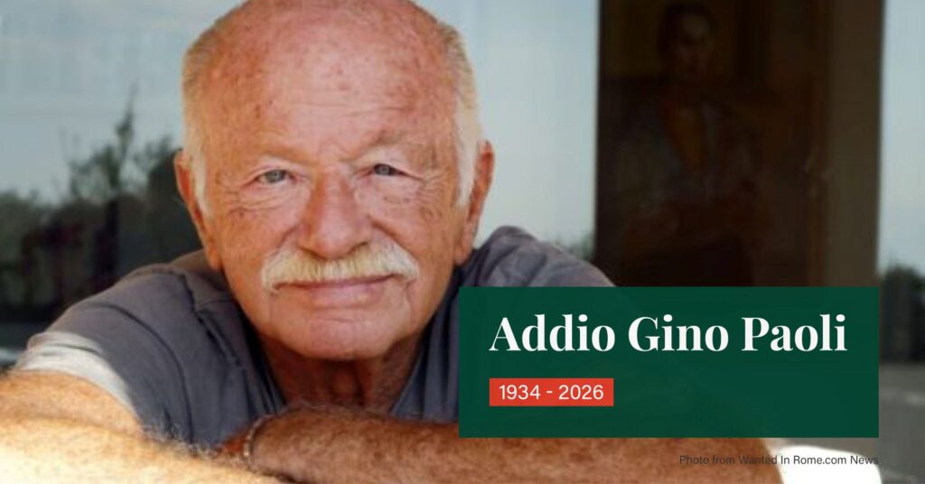 Italian Musician Gino Paoli.