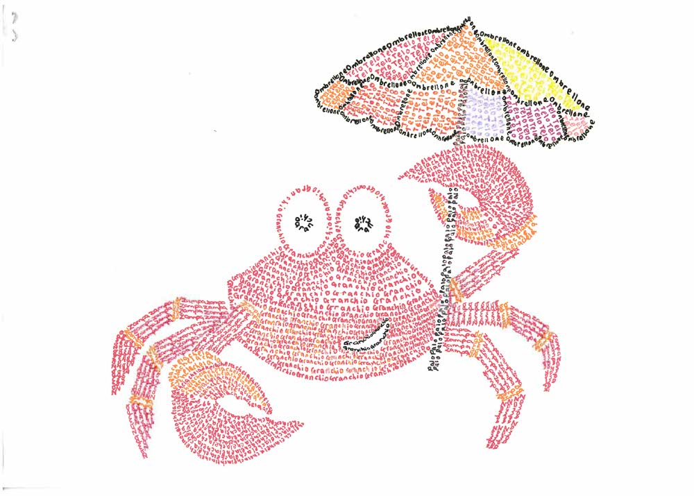 ILC Calligram Competition 2026 - Winning Artwork - Years 3-4 - First Place