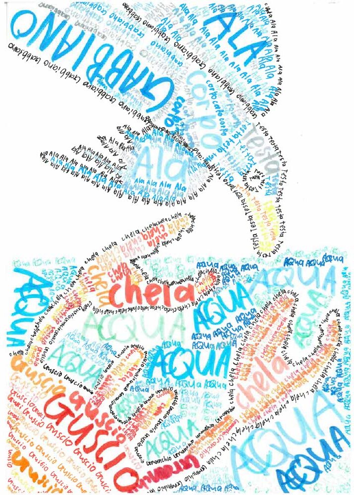 ILC Calligram Competition 2026 - Winning Artwork - Years 3-4 - Second Place