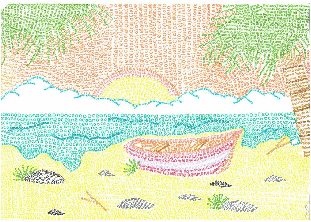 ILC Calligram Competition 2026 - Winning Artwork - Years 5-6 - First Place
