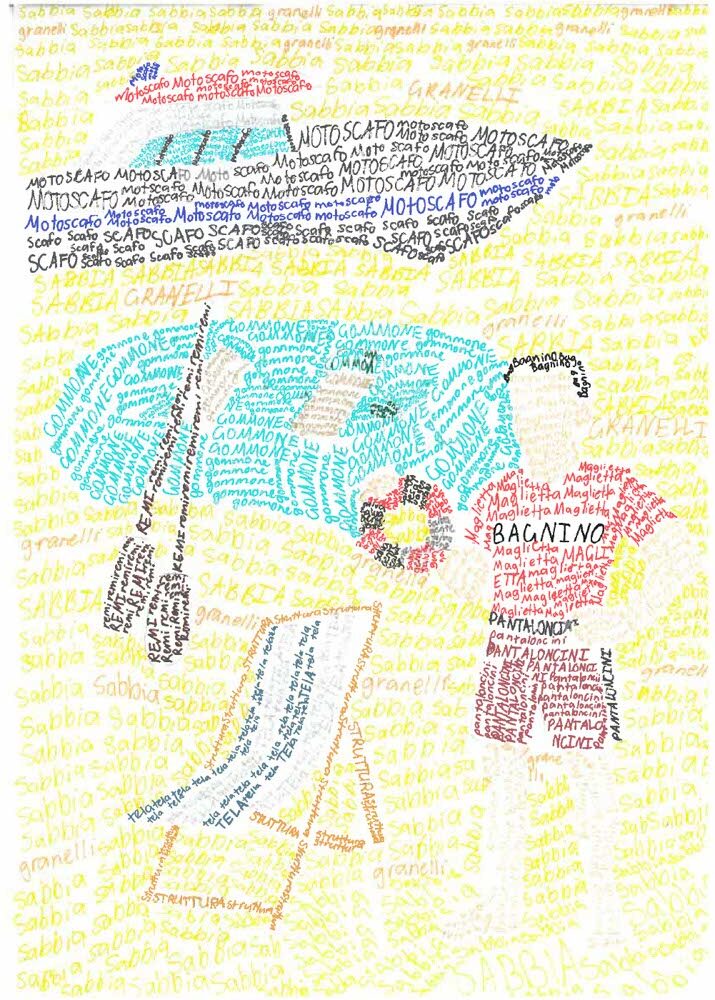 ILC Calligram Competition 2026 - Winning Artwork - Years 5-6 - Third Place