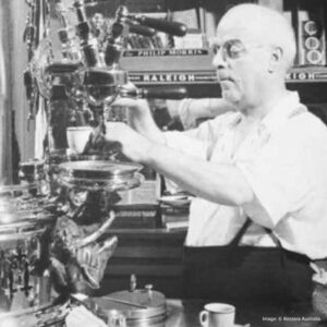 Luigi Bezzera in 1901 revolutionised coffee culture by patenting the world's first espresso machine. Image © Bezzera Australia